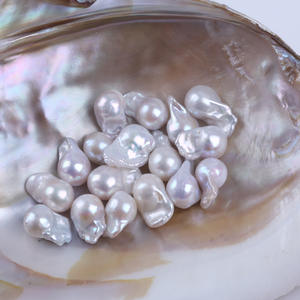 Edison Round Pearl String 11-13mm Natural Freshwater White <b>Pink</b> & Colored Semi-Finished Wholesale for DIY <b>Necklace</b> & Bracelet - Product Image 2