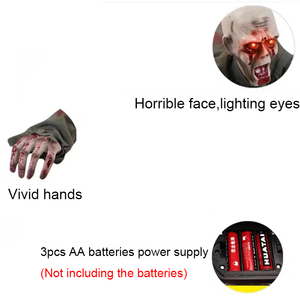 <span class=keywords><strong>Ojos</strong></span> de <span class=keywords><strong>Fantasma</strong></span> Zombi Móviles con Sonido de Grito Horrible para Halloween - Product Image 3
