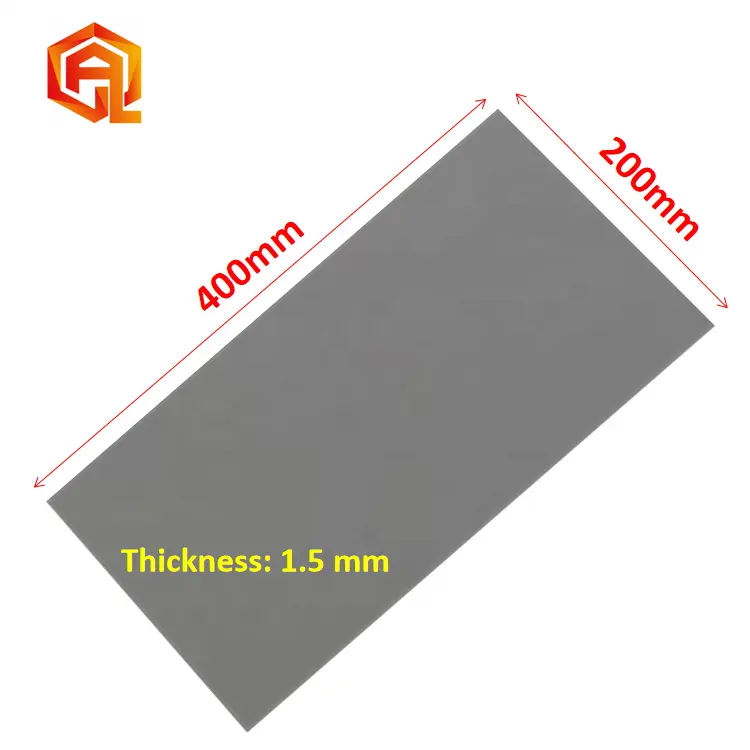 1,5mm de espesor 2w gris silicona conductiva disipador de calor almohadilla térmica