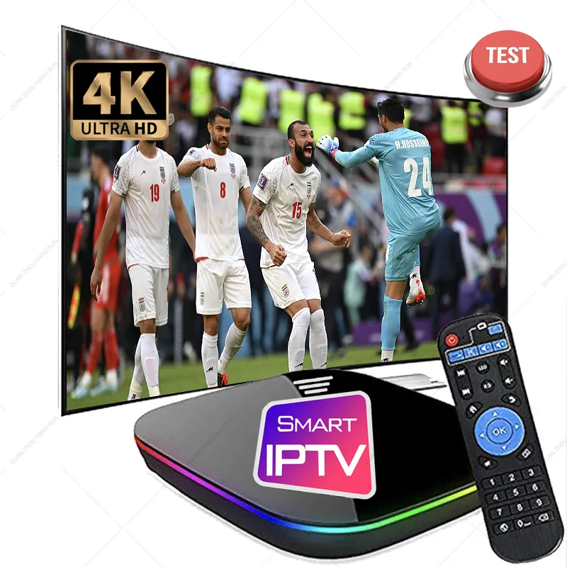 2024 Mejor 4K OTT TV Box smarters pro IPTV prueba cobra IPTV TV