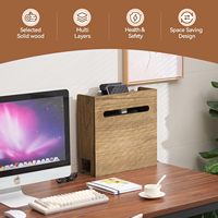Boîte de rangement pour routeur WiFi, étagère en bois pour organiser le routeur sans fil, boîte de rangement pour cordon d'alimentation et prise