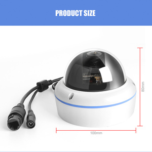 Jianvision 4k 8MP POE NVR IP hệ thống Vandalproof 16 kênh kim loại Dome Camera 2.8mm góc rộng CMOS cảm biến được xây dựng trong mic cho - Product Image 2