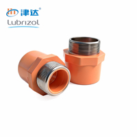 Tuyaux et raccords CPVC orange de haute qualité pour système d'incendie, tuyaux de protection incendie CPVC, raccords en T