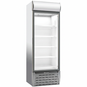 Refrigerador de exhibición de bebidas vertical comercial de 468 L, puerta de vidrio individual, refrigeración por aire, temperatura única, Klimasan SC505, 5 estantes - Product Image 2