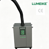 Purificateur de fumée de soudure portable avec système 360° °   Extracteur de fumée laser industriel mobile à bras d'aspiration flexible