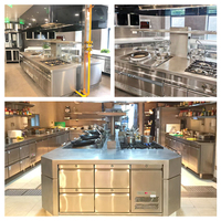 Comptoir de buffet d'hôtel, design de station de buffet, équipement de maintien au chaud, matériel de cuisine commerciale
