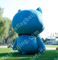 Vente chaude fête événement dessin animé extérieur cour personnage ballon gonflable mascotte grande taille étanche 0.4mm PVC coupe-vent