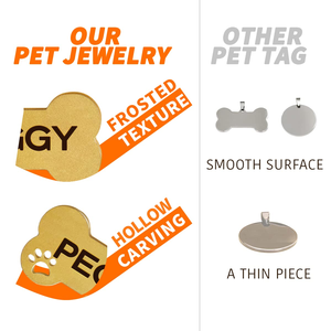 Personalized Pet Id Tag Keychain Engraved Pet Id Name for Cat <b>Puppy</b> Dog <b>Collar</b> Tag Pendant Keyring Bone Pet Accessories - Product Image 4