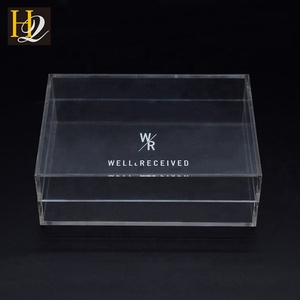Hộp <span class=keywords><strong>Acrylic</strong></span> Trong Suốt Thiết Kế Theo Yêu Cầu Hai Lớp Thời Trang Tinh Tế - Product Image 2