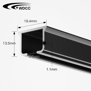 Riel de cortina moderno Foshan Ripple Fold S Fold Wave para cortinas y guías de cortinas - Product Image 5