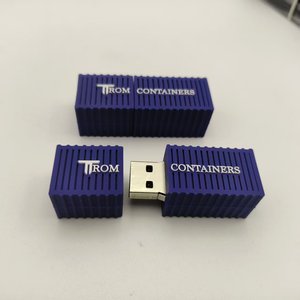 Unidad Flash USB 3D de Alta <span class=keywords><strong>Calidad</strong></span> para Contenedores |   Memoria USB Personalizada con Diseño de Barcos de Vapor para Regalos y Marcas - Product Image 1