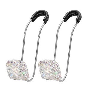 Tự Động Trang Trí Nội Thất Lưu Trữ Rhinestone Hanger Lưu Trữ Organizer Xe Purse Hooks Chủ Cho Tựa Đầu - Product Image 1
