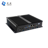 Mini PC Industrial Integrado Sin Ventilador Intel J6412 RAM DDR4 MSATA 256G 2 LAN 6 RS232 485 COM 6USB Win10 Linux
