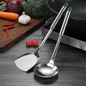5PCS/SET Stainless Steel Practical Spatula <b>Kitchen</b> Utensil Set Cooking Tool Slotted Turner Rice Spoon Ladle Cooking Tools - Product Image 5
