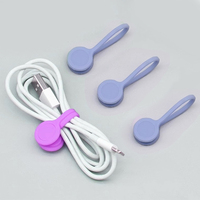 Organisateurs en silicone à couverture complète avec aimants super puissants Attaches de câble magnétiques réutilisables en silicone