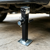 Cric pivotant haute performance pour remorque, capacité de levage de 8000 LBS, avec fixation par boulons pour remorque à chevaux et équipement agricole