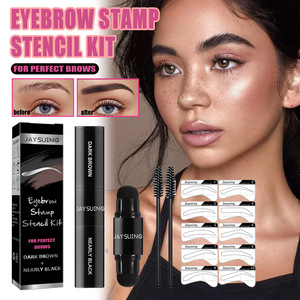 Jaysuing Kit de pochoirs à sourcils et Gel à sourcils pour un maquillage facile, naturel, waterproof et anti-bavure, pour sourcils et ligne des cheveux - Product Image 2