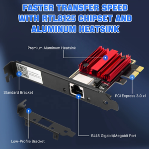 Tarjeta de Red <span class=keywords><strong>PCI</strong></span>-E con Puertos RJ45 de 2.5G, Tarjeta de Red <span class=keywords><strong>PCI</strong></span> <span class=keywords><strong>Express</strong></span> Realtek RTL8125B de 2.5Gbps - Product Image 5