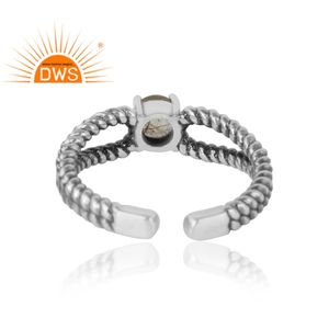 แหวนพลอยสีดำรุงทำด้วยมือแหวนเงินสเตอร์ลิง925แหวนออกซิไดซ์เครื่องประดับคอลเลกชันที่สวยงาม - Product Image 4