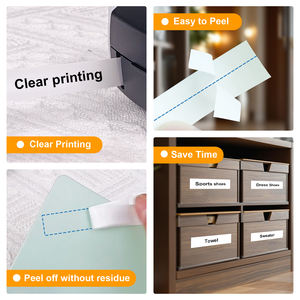 Kompatibles DYMO D1-Etikett 12mm Rot auf Weiß 45015 Thermotransferband-Etiketten band für Dymo-Drucker LM160 - Product Image 3