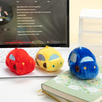Pendentif en peluche multicolore mignon pour voiture, jouet en peluche doux, breloque de sac, cadeau, porte-clés décoratif pour la vente au détail et en gros