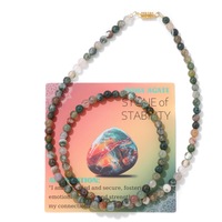 Collier de perles rondes en pierre naturelle de 6 mm, malachite, œil de tigre rose zèbre, avec fermoir simple à vis, pour femmes et hommes