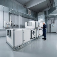 Unidad de Tratamiento de Aire Industrial (UTA), Suministro Directo de Fábrica, 1000-40000CMH, Marco de Aluminio, Panel de Aislamiento de PU