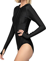 Vente d'usine OEM, combinaison solaire à capuche, tissu crème solaire, maillot de bain sport à manches longues, maillot de bain une pièce pour femmes, vêtements de surf