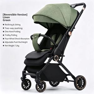 Carriola Plegable Portátil <span class=keywords><strong>para</strong></span> Bebé JXB con Mango Reversible, Plegado con una Mano y Reposapiés Ajustable - Product Image 6