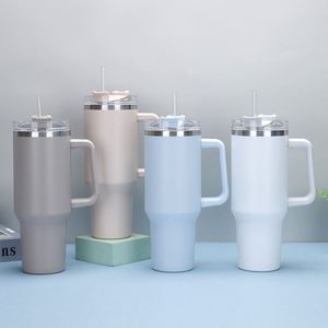 40oz <b>Car</b> Travel H1.0 Handle Tumbler Vacuum <b>Mug</b> Lid Straw Non-Slip Base ODM OEM Custom Color - Product Image 6