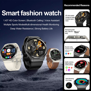 Đồng Hồ Thông Minh Cho Phụ Nữ Người Đàn Ông Với 1.75 Inch Amoled Hiển Thị Bt5.3 Gọi Nfc Thanh Toán Sức Khỏe Màn Hình 7-10 Ngày Tuổi Thọ Pin Nhà Máy - Product Image 2