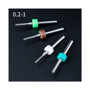 Fraise à queue de poisson en acier au tungstène 0,2-1 mm à 2 cannelures pour gravure miniature de circuits imprimés - Product Image 5