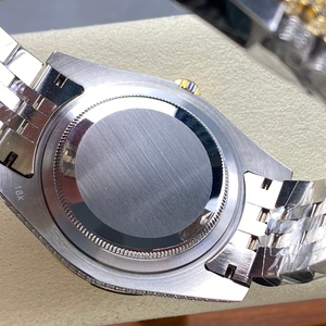 Reloj Mecánico de Lujo Personalizado en Oro de 18K, Diseño con Diamantes de Zirconia, Esfera con Agujas, Resistente al Agua, con Correa de Acero Inoxidable - Product Image 5