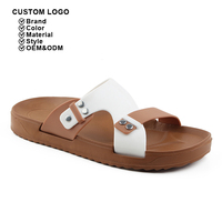 Nouvelle mode de sandales de style arabe chaussures décontractées confortables souples antidérapantes diapositives personnalisées été extérieur diapositives hommes pantoufles