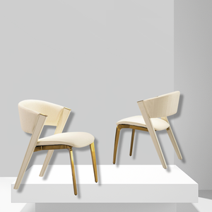 Silla de comedor moderna de cuero PU duradera, cómodas patas de acero inoxidable de madera, uso doméstico de Hotel con respaldo conveniente - Product Image 4