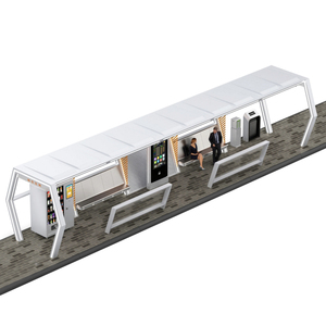 Tùy chỉnh chất lượng cao hiện đại thông minh thép không gỉ năng lượng mặt trời dừng xe buýt với LED/LCD kỹ thuật số biển & quảng cáo hộp Đèn bán hàng tự động - Product Image 4