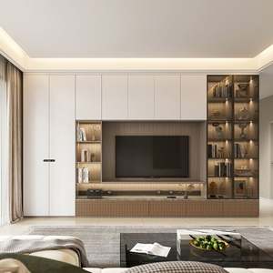 Floating Wall Mounted <b>Tv</b> <b>Stand</b> with Luxury Finish for Contemporary Living Environments - Product Image 4