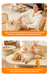 Sèche-cheveux pour chien à suspendre au cou, haute puissance, silencieux, pour chiens de grande et petite taille, avec télécommande - Product Image 4