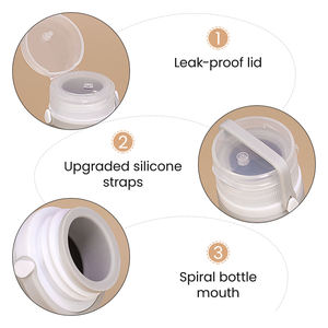 Juego <span class=keywords><strong>de</strong></span> 3 Botellas <span class=keywords><strong>de</strong></span> Viaje <span class=keywords><strong>de</strong></span> Silicona Suave, a Prueba <span class=keywords><strong>de</strong></span> Fugas, Aprobadas por la TSA, Tamaño <span class=keywords><strong>de</strong></span> <span class=keywords><strong>Cabina</strong></span>, Aptas para Artículos <span class=keywords><strong>de</strong></span> Aseo, Líquidos y Geles - Product Image 6