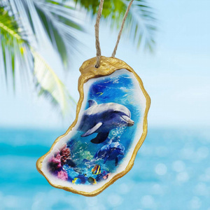 Custom Resin 3d Printing Souvenir Beach Ocean Marine Maritime Sea <strong>Shell</strong> oyster Christmas <strong>Ornament</strong> - Product Image 5