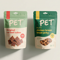Sacs personnalisés refermables en aluminium, Mylar et CPP pour aliments pour animaux et grains de café