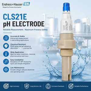 Capteur de pH numérique Memosens E+H CLS21E, électrode de pH industrielle pour le traitement de l'eau, mesure chimique de haute précision - Product Image 5