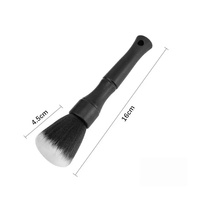 Nouvelle arrivée - Brosse de détaillage automobile Titan Black - Super douce - PP/Polyester - Détaillage intérieur automobile - Outil de nettoyage automobile professionnel