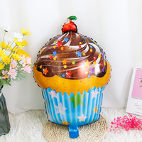 Gâteau forme grand feuille joyeux anniversaire ballons mat joyeux anniversaire gâteau feuille ballon pour la décoration de fête