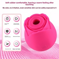 Vibrateur en forme de rose avec 10 modes de vibration pour femmes, stimulateur clitoridien et des mamelons, jouets sexuels pour adultes