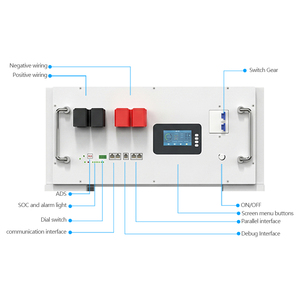 ระบบจัดเก็บพลังงานภายในบ้าน แบตเตอรี่ LiFePO4 51.2V 200AH 10.24KWH พร้อมระบบสื่อสาร CAN สำหรับระบบแยกกริด - Product Image 2
