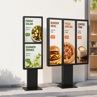 Afficheur numérique extérieur ultra-fin avec écran tactile entièrement laminé, machine publicitaire intelligente pour ascenseur, aéroport, IP67