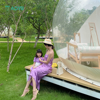 AOYU Tente à Bulles Gonflable de Luxe en Tissu PVC Imperméable pour Hôtel Camping Capacité de 2 Personnes