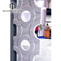 Marbre blanc TASSO de qualité supérieure, provenant directement de la carrière, cloison en marbre sur mesure pour la décoration intérieure de villas et d'hôtels de luxe