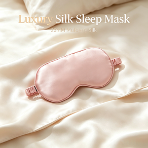 22Mm 100% Mulberry Silk <b>Sleep</b> <b>Mask</b> Adjustable Elastic Strap Natural Blackout Soft Eye Cover for Travel Night Rest Gift - Product Image 4